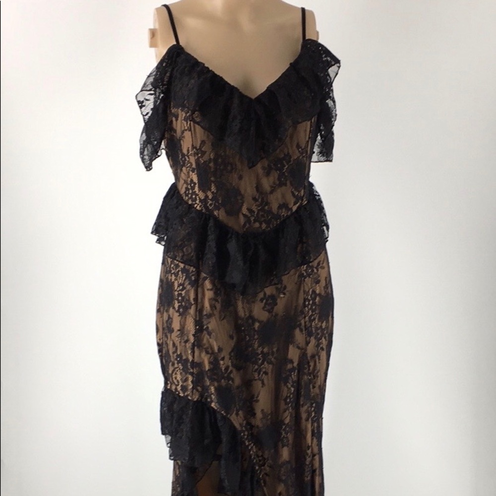 Majorelle Black Lace Dress (WP106)